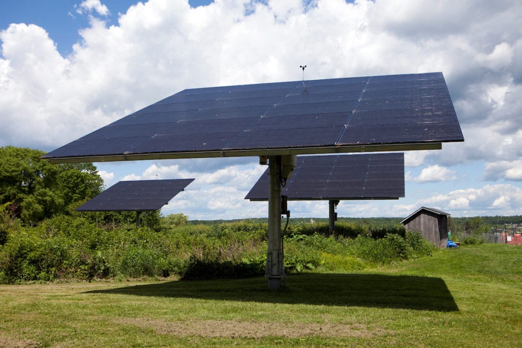 Solar panels at Gilsland Farm