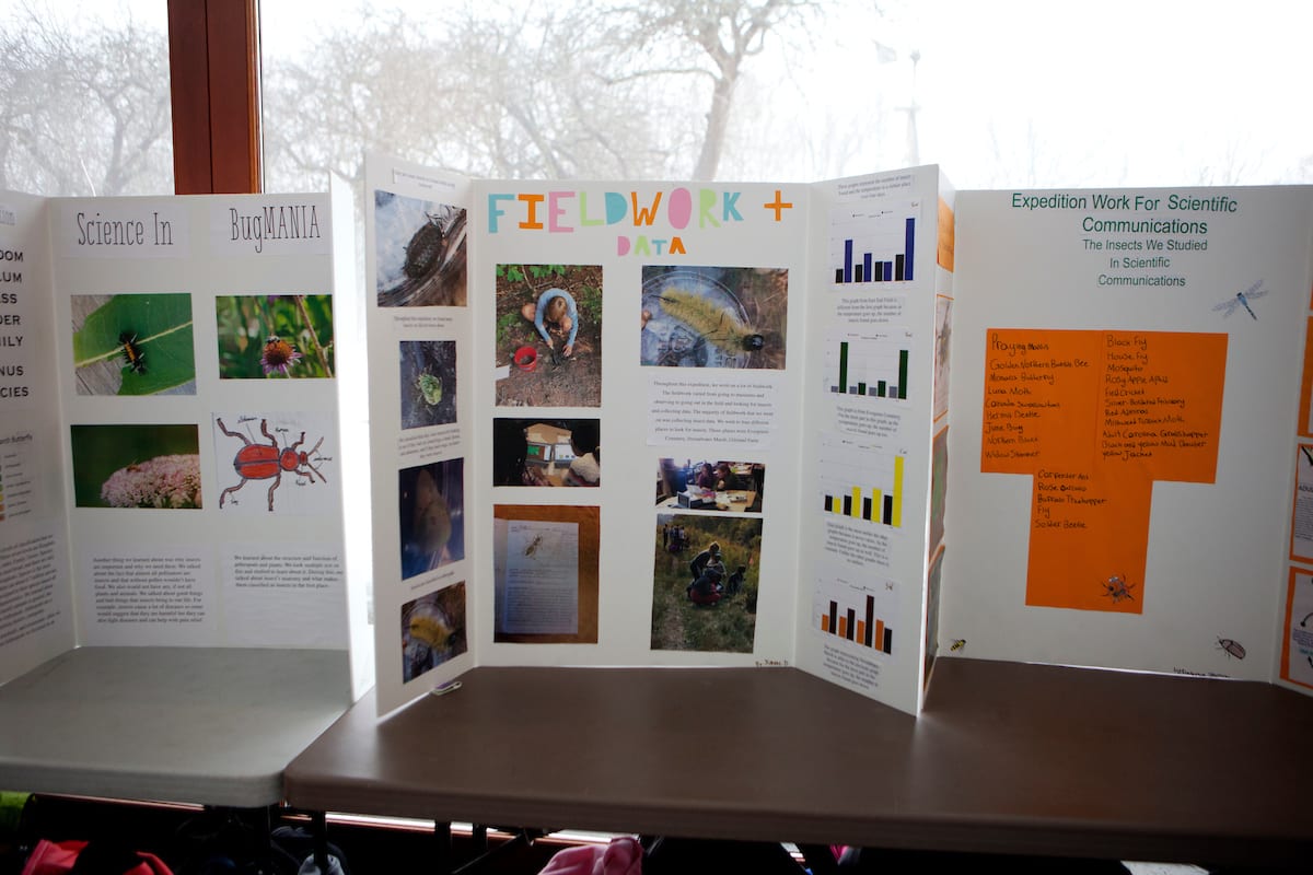 King Middle School students present Bugmania at Gilsland Farm in Falmouth