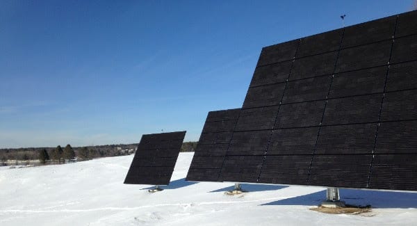 Solar Panels in Snow