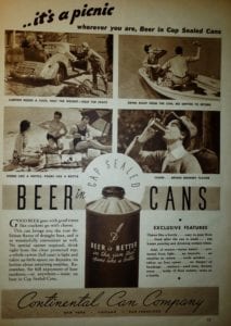Newspaper ad for aluminum cans