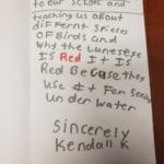 Oxford Elementary School student letter