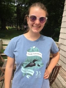 Modeling 2018 loon count 35th anniversary t-shirt