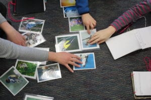 Lyseth School students learn about birds with Maine Audubon educators