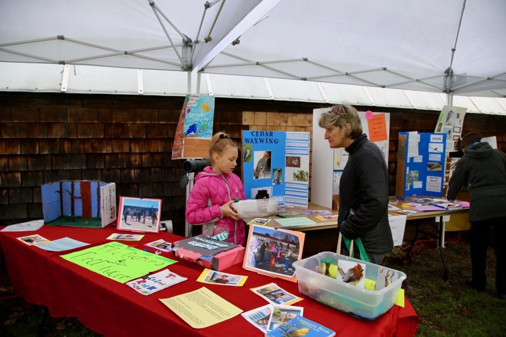Students from Lyseth Elementary School in Portland shared their community science work on the "Celebrate Urban Birds" program.