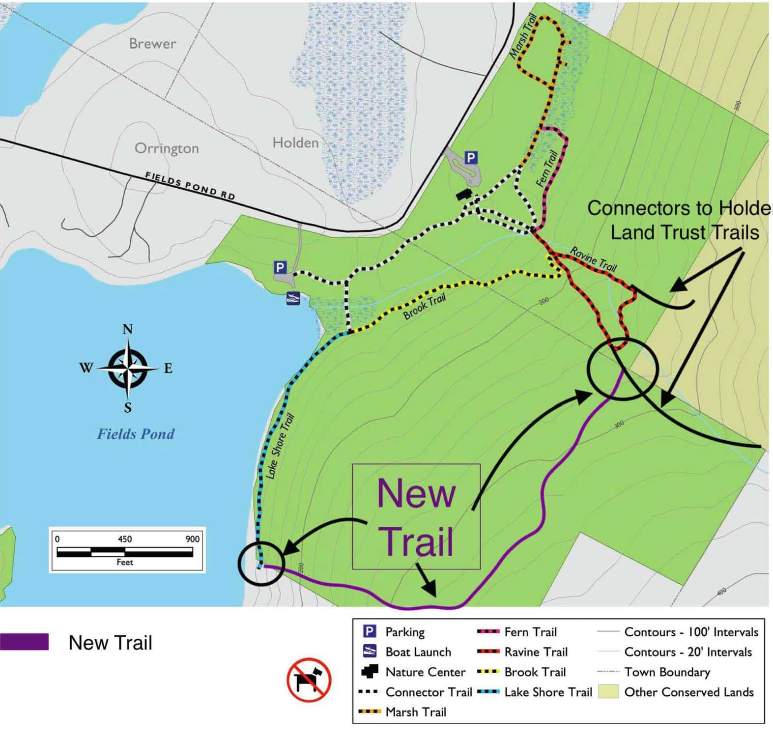 New trail named at Fields Pond Maine Audubon