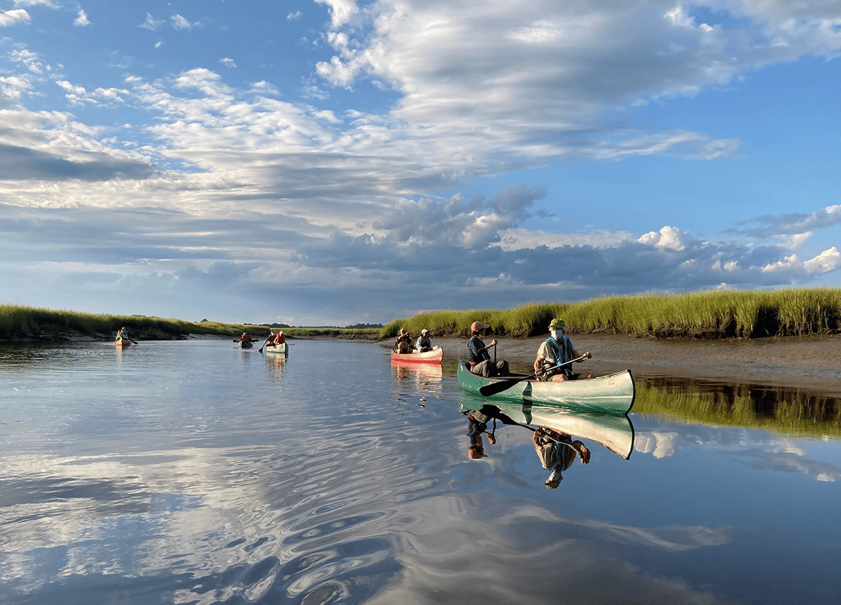 Guided Canoe Tour on Scarborough Marsh