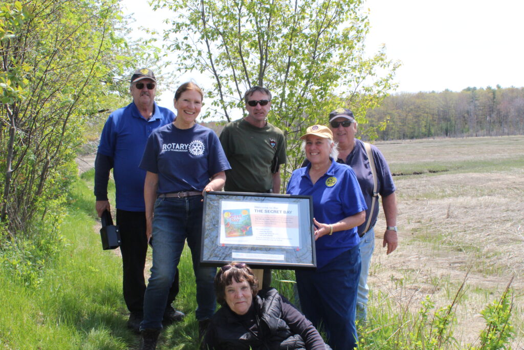 Scarborough Marsh Nature Trail sign installation